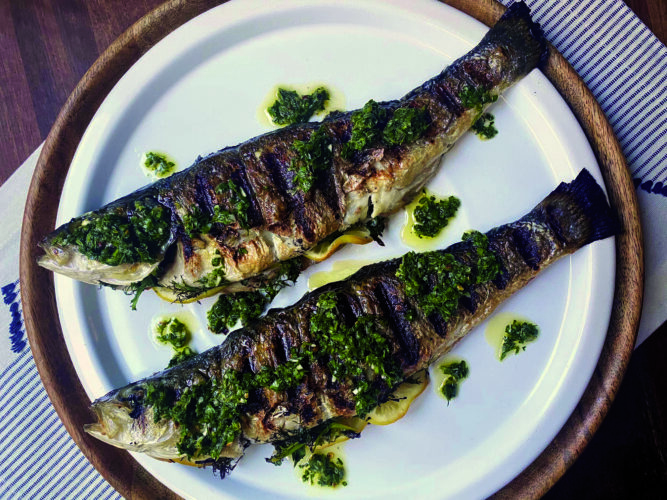 Fresh fish hot off the grates